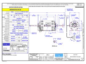 Specification Sheet - Fasco Fan Motor 240V 1100W 809455SVA-B12S