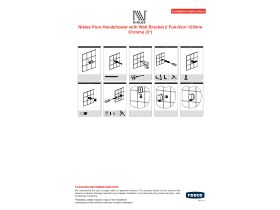 Installation Instructions - Nikles Pure Handshower with Wall Bracket 2 Function 105mm Chrome (3 Star)