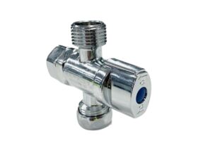 Loose Nut Combo Water Filter Isolation Valve 1/4 Turn Integral Non Return 15F x 15M x 15M