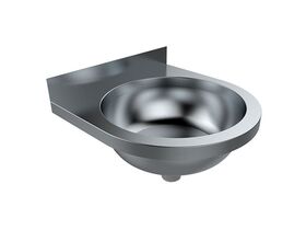 Britex Wall Mounted Round Basin Stainless Steel