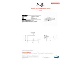 Specification Sheet - Milli Axon MK2 Toilet Roll Holder Chrome