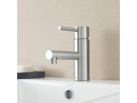 Caroma Titan Pin Basin Mixer Stainless Steel (6 Star)