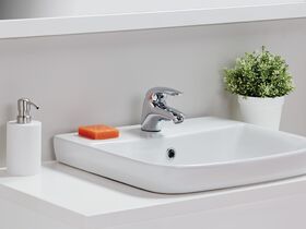 Porcher Cygnet Semi Inset Basin 1 Taphole White