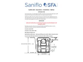 Ballast Instructions - Sanifos 610 Twin Channel Pump