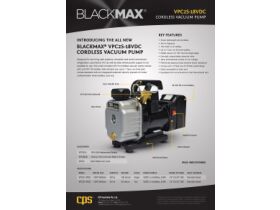 Flyer - CPS Battery operated Two Stage Vacuum Pump 48 ltr/min VPC2S-18VDC Excludes Battery Charger