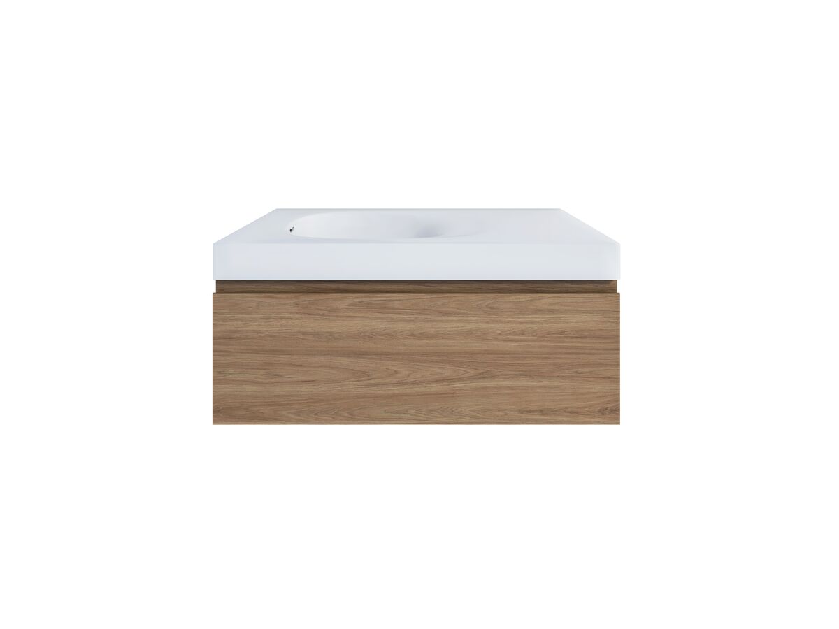 Kado Lussi 900mm Wall Hung Vanity Unit with One Soft Close Drawer