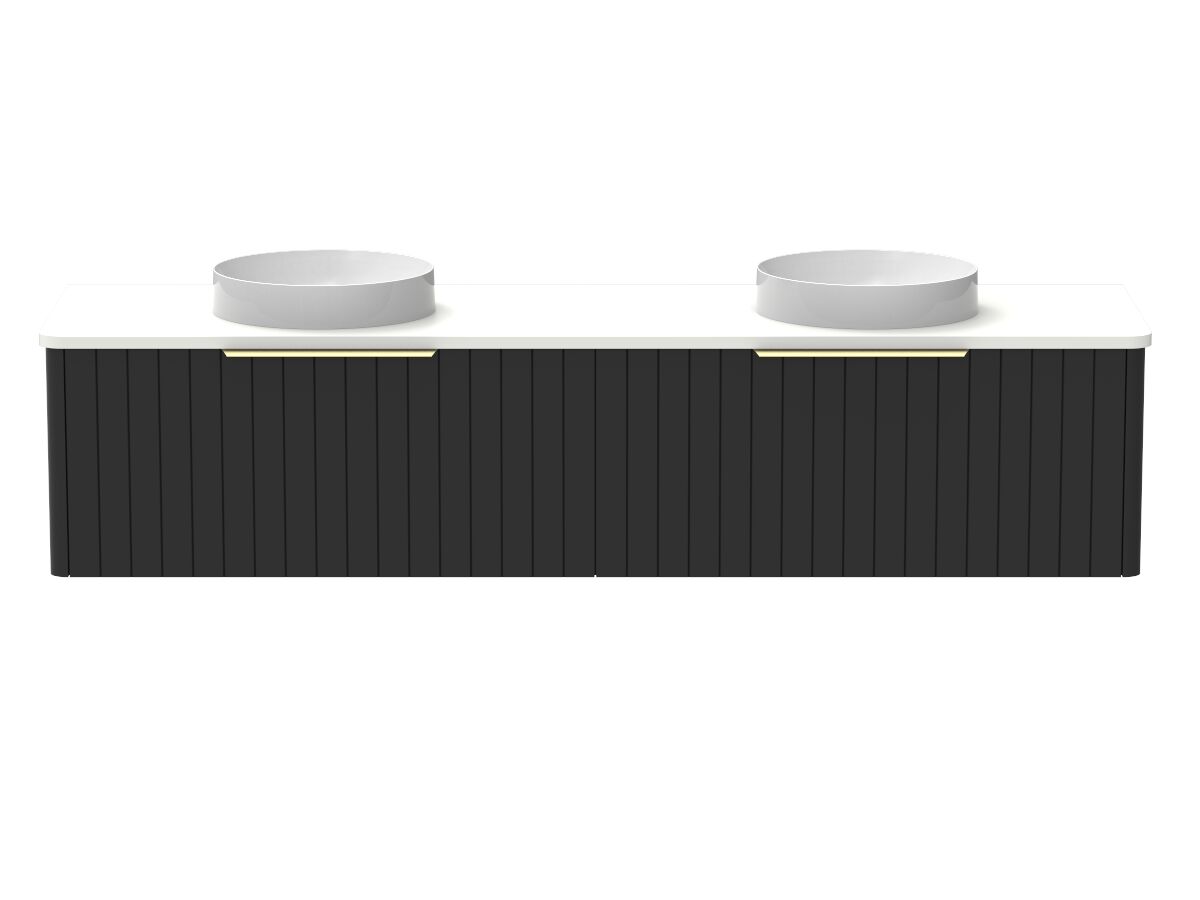 Kado Neue All-Drawer 1800 Double Bowl Wall Hung Friday Quartz