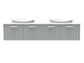 Kado Neue All-Door 1800 Double Bowl Wall Hung Friday Quartz