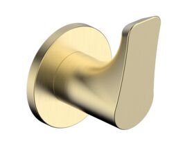 Mizu Silk Single Towel Rail 750mm Brushed Brass