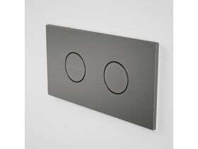 Caroma Invisi II Round Dual Flush Plate & Buttons Gunmetal