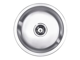 Posh Solus Round Inset/Undermount Sink No Taphole 430mm Stainless Steel