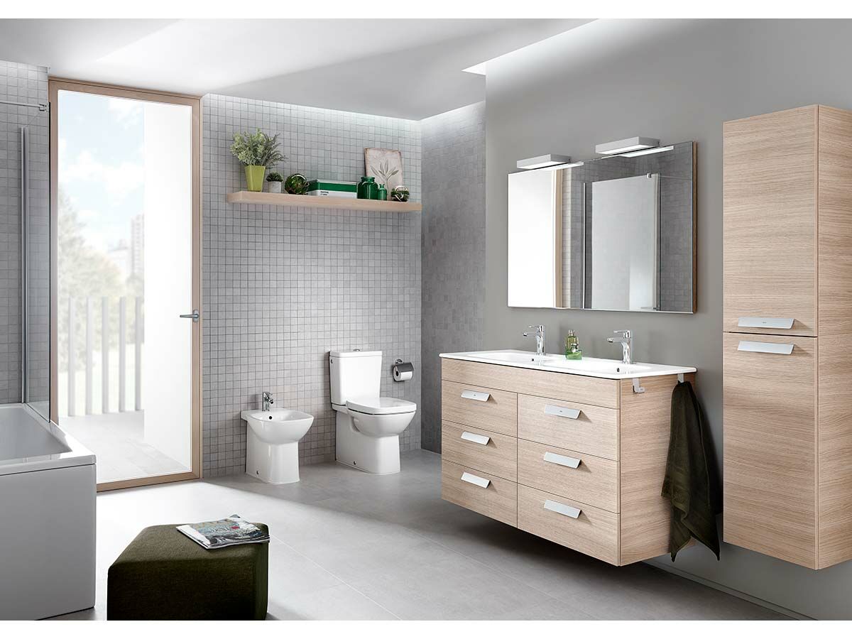 Roca Debba Close Coupled Back to Wall Back Inlet Toilet Suite with Soft