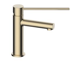 Hero - Mizu Drift Basin Mixer Straight Spout with Extended Lever Tap Brushed Brass (6 Star)