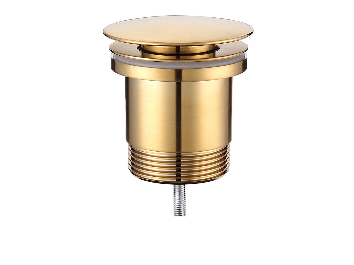 Mizu Drift Universal DN40 Dome Pop Up Plug & Waste Brushed Gold