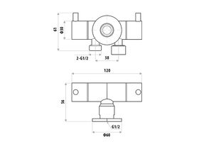 Dual Control Mini Cistern Cock