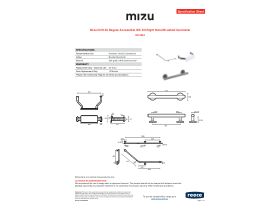 Specification Sheet - Mizu Drift 40 Degree Accessible WC Kit Right Hand Brushed Gunmetal