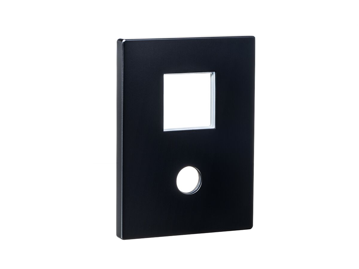 Mizu Bloc Shower Mixer with Diverter Cover Black