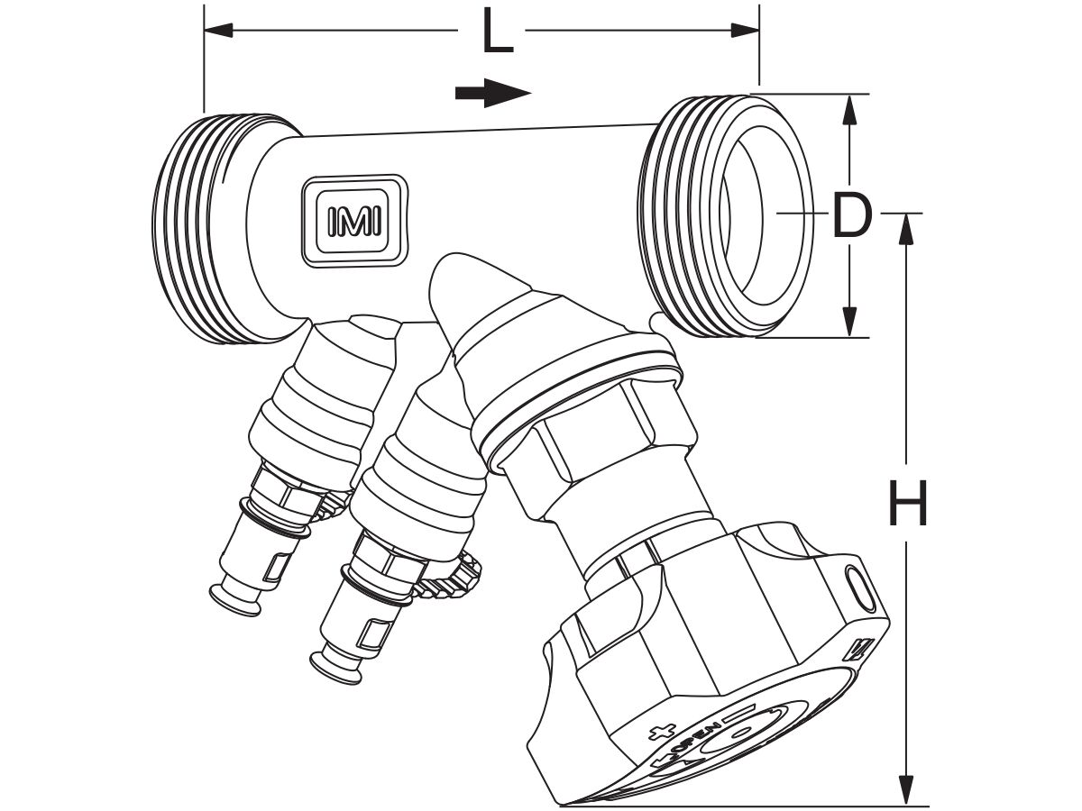 TA Hydronics Balancing Valve STADC 25mm from Reece