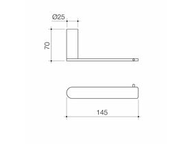 Urbane II Toilet Roll Holder Chrome