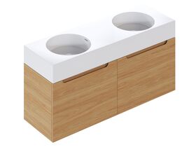 Supporting Image - Omvivo Neo Two Wall Hung Vanity 1400