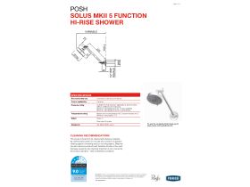 Technical Guide - Posh Solus MKII Hi Rise Shower 5 Function Chrome (3 Star)