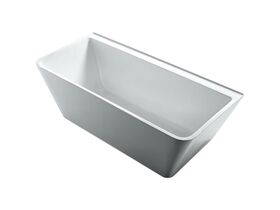 Aria Back to Wall Freestanding Bath White