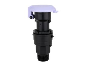 Quick Coupling Valve with Purple Cap 25mm Male
