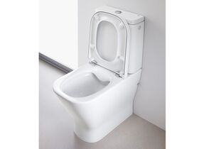 The Gap Rimless Close Coupled Back to Wall Toilet Suite Soft Close Quick Release Seat White (4 Star)