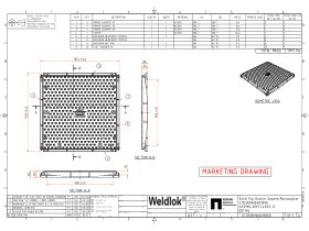 900mm x 900mm Class D Di Solid Top Cover And Frame