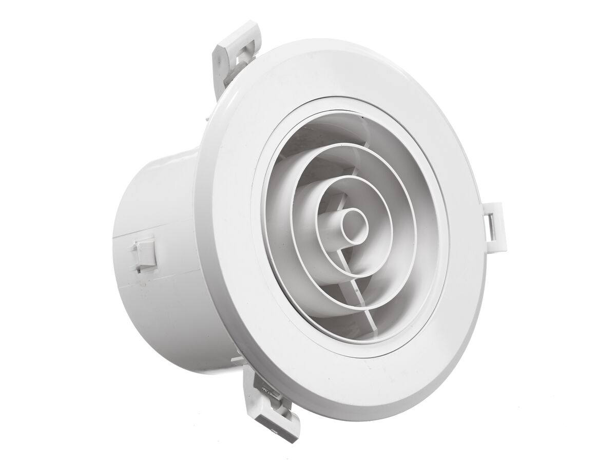 Microvent Jet Round Ceiling Diffuser 100mm from Reece