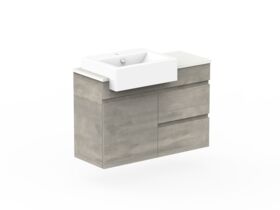 Posh Domaine Semi Recessed Vanity Unit