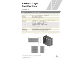 Specification Sheet - Size 3 Condenser Cage 1100W-550D-1200H