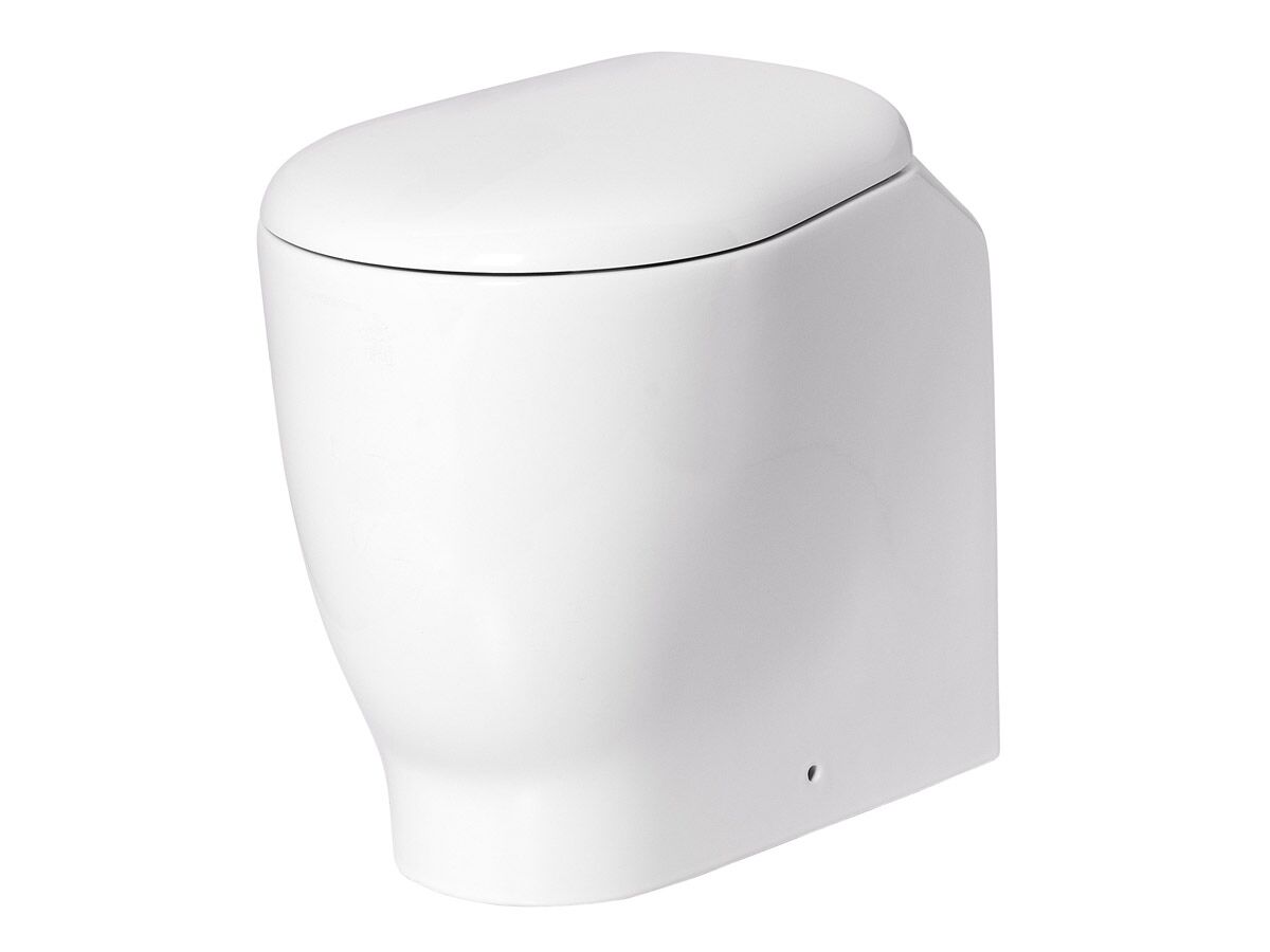 AXA Quattro Back to Wall Inwall Toilet Pan 480 Soft Close Seat S&P White (4 Star)
