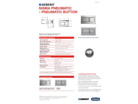 Technical Guide - Geberit Sigma Pneumatic Remote Dual Flush Chrome