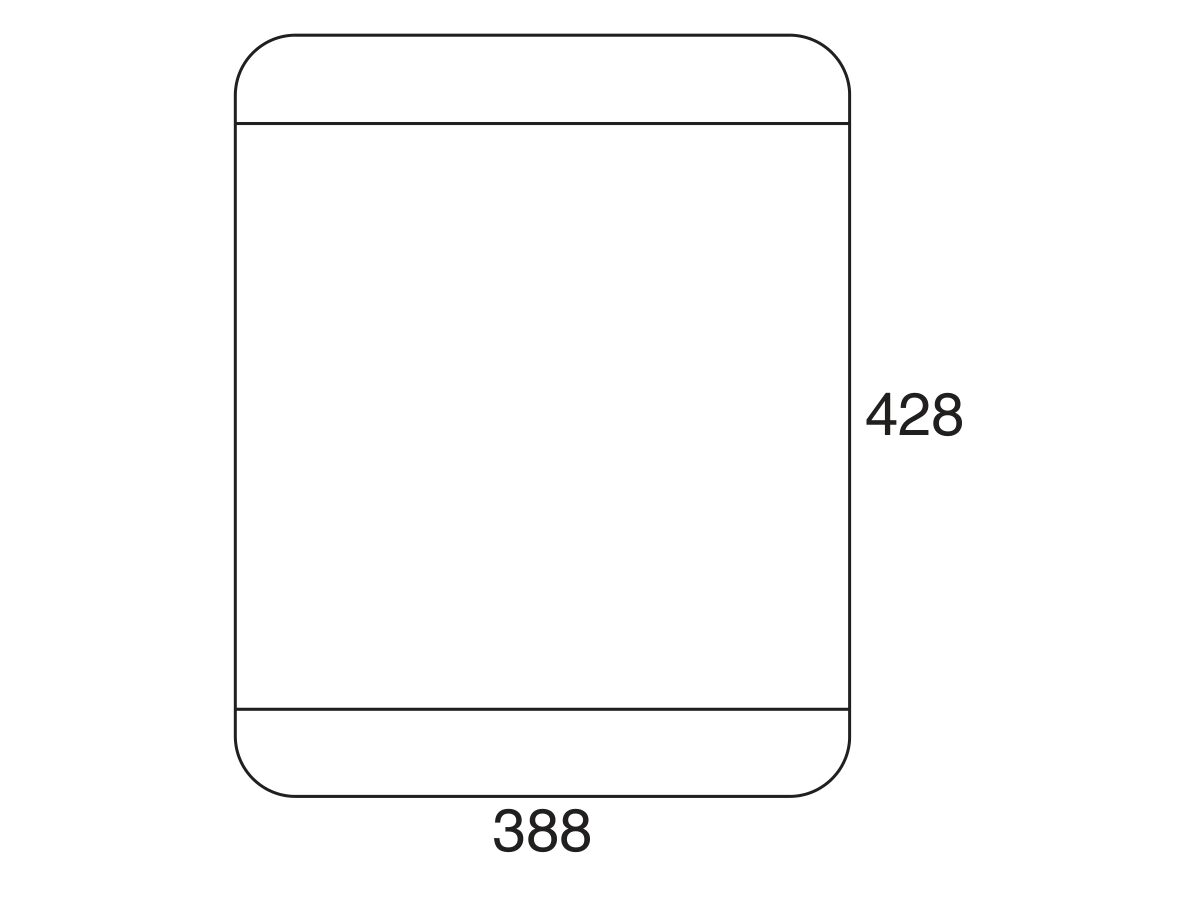 AFA Cubeline Chopping Board 428 x 388mm Solid Wood Mahogany