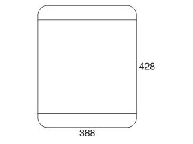 AFA Cubeline Chopping Board 428 x 388mm Solid Wood Mahogany