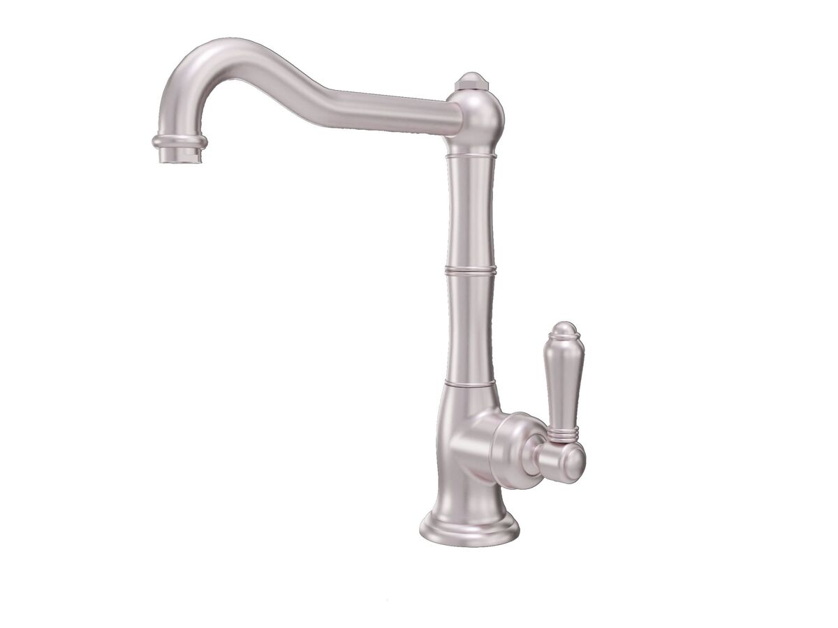 Nicolazzi Adore Swivel Sink Mixer Tap Standard Satin Nickel (4 Star)