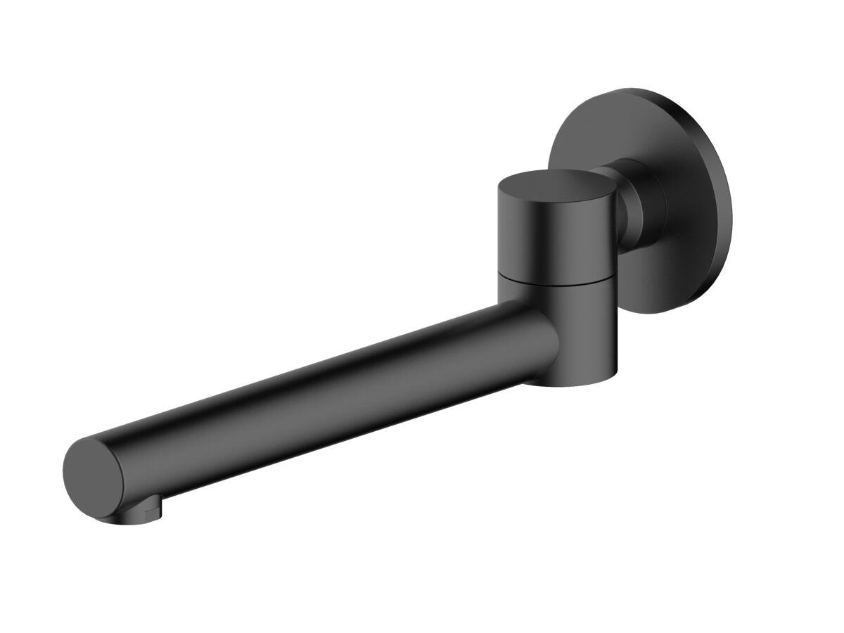 Mizu Drift Swivel Bath Outlet Straigh Spout Matte Black