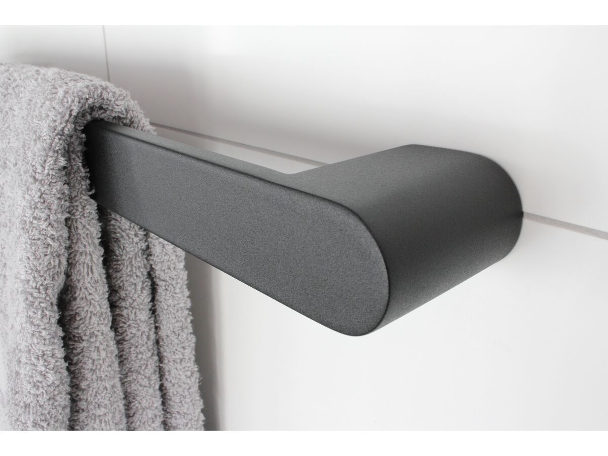 Milli Rush Heated Towel Rail 432mm (Each) Black from Reece