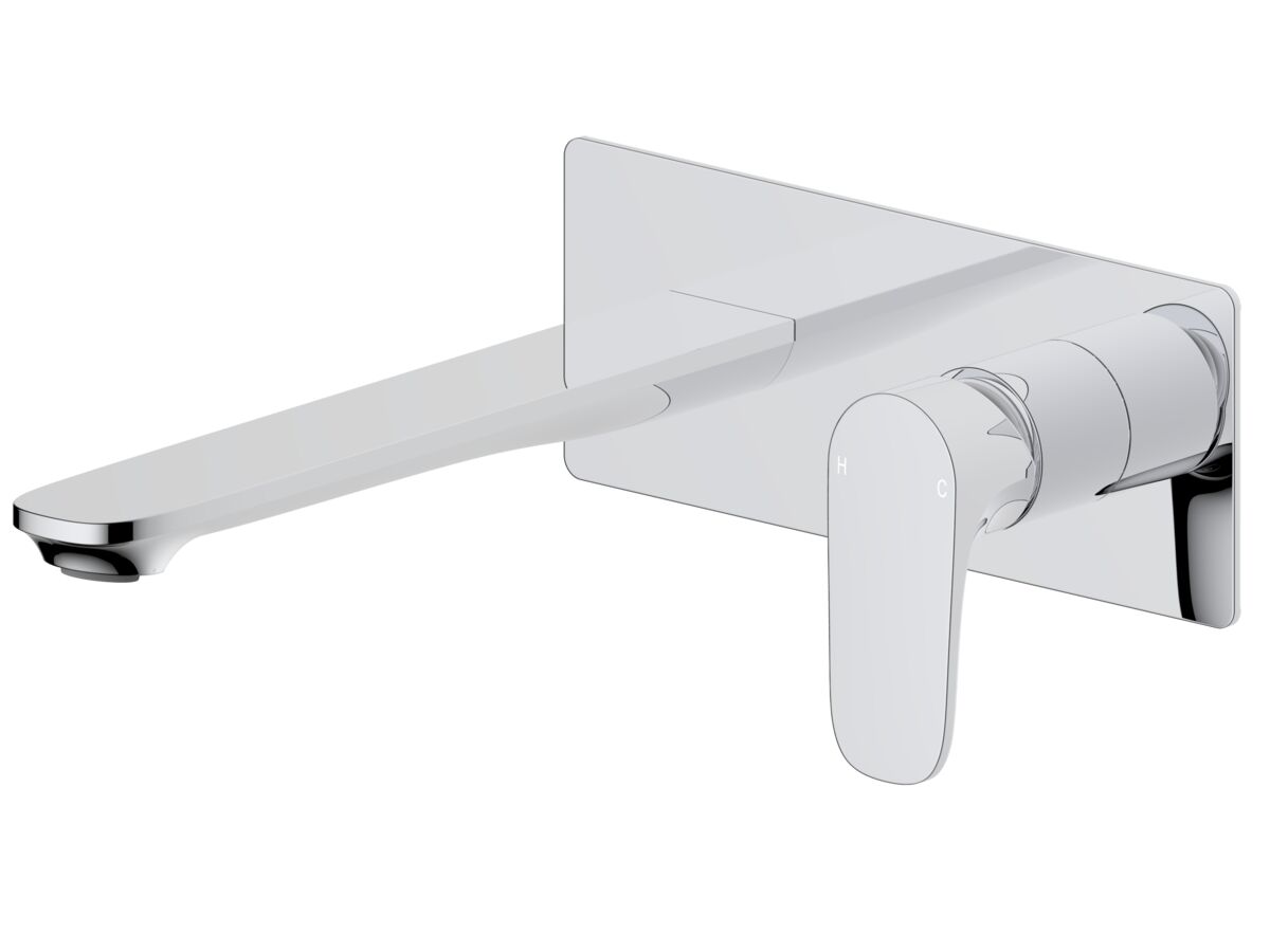 Mizu Silk Wall Bath Mixer Set Kit Chrome from Reece