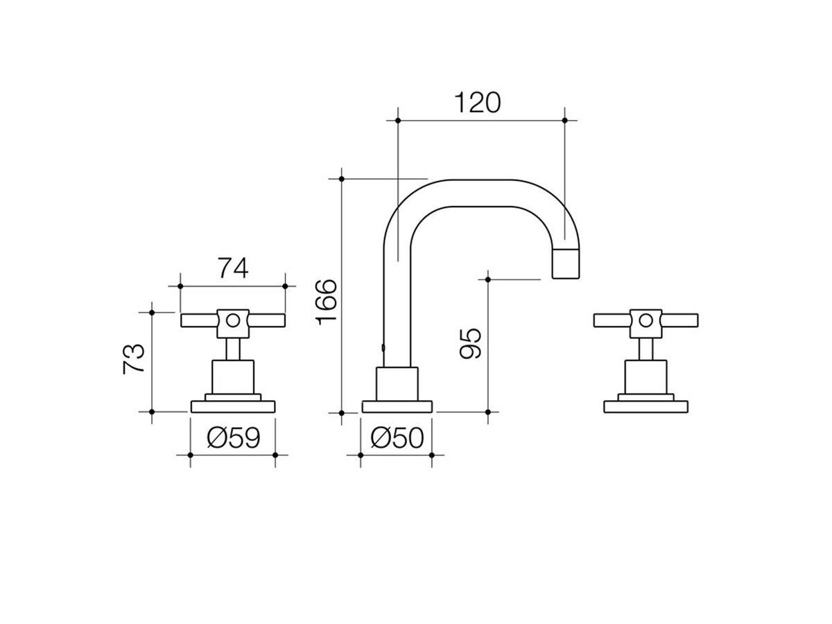 Caroma Metro Basin Set Chrome (5 Star)