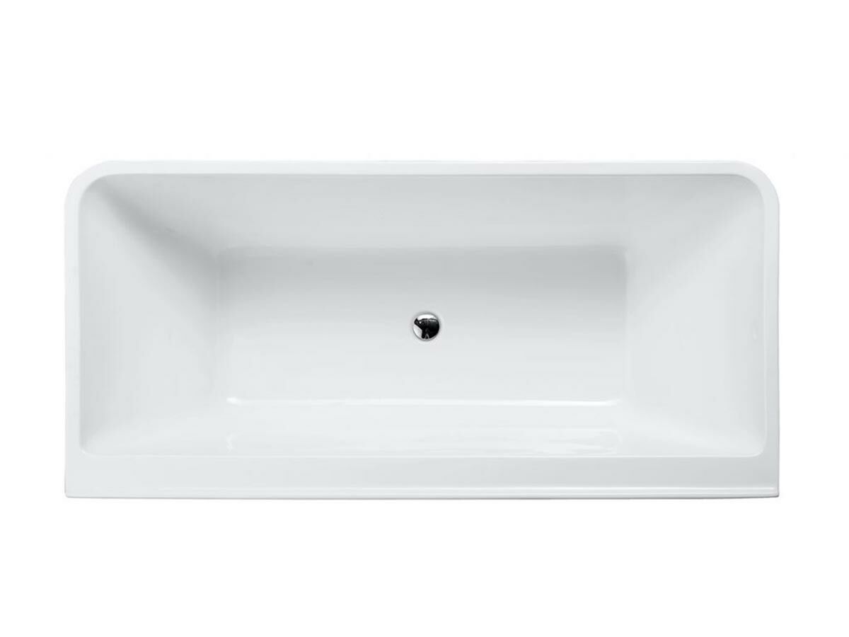 Aria Back to Wall Freestanding Bath White