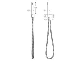 Milli Pure Microphone Hand Shower with Fixed Bracket (3 Star)