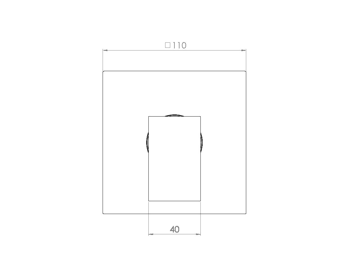 Teknobili Solido F Shower Mixer Chrome