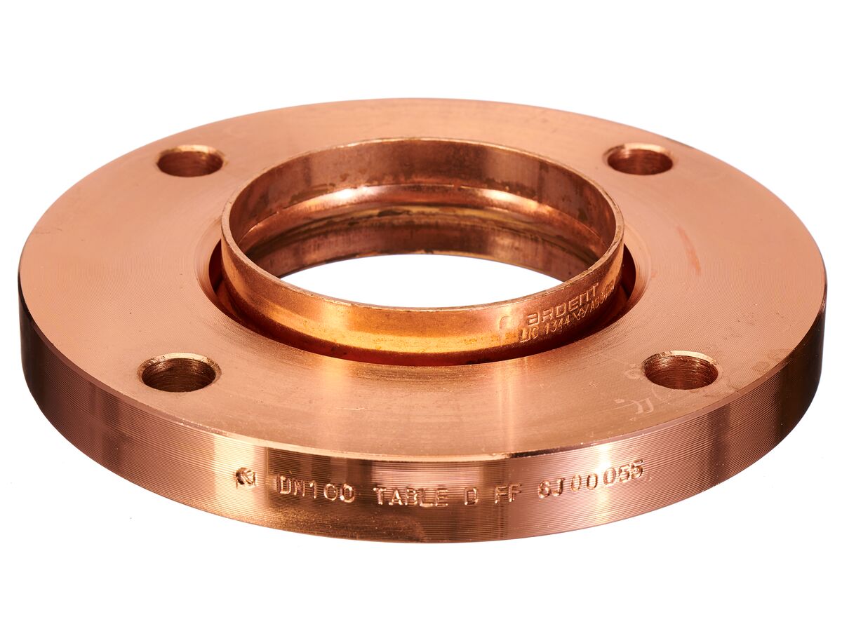 Ardent Copper Flange Adaptor U/G Table D 100mm