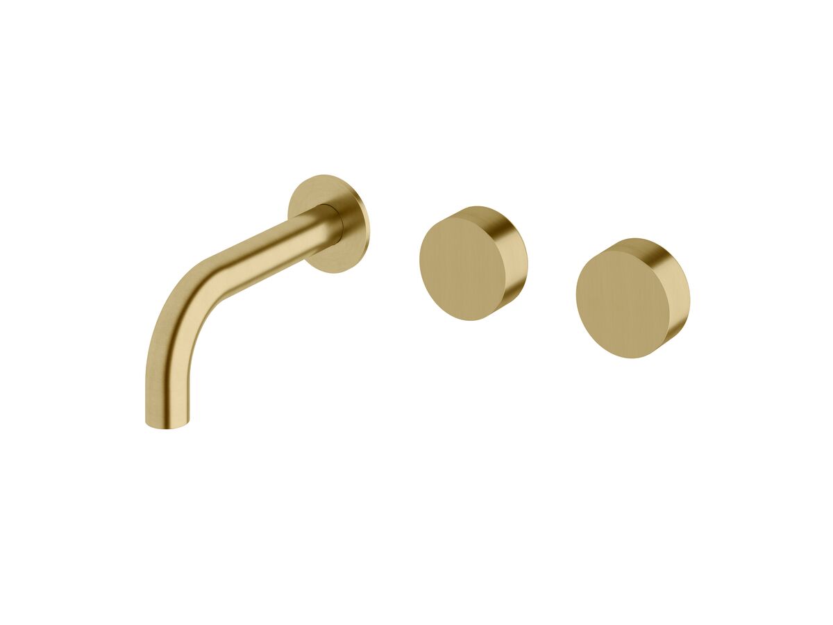 Milli Pure Wall Basin Hostess System 160mm PVD Brushed Gold (3 Star)