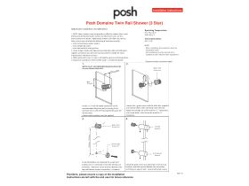 Installation Instructions - Posh Domaine Twin Rail Shower (3 Star)