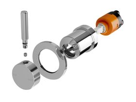 Hero - Milli Etch Shower Mixer Tap Trimset Chrome
