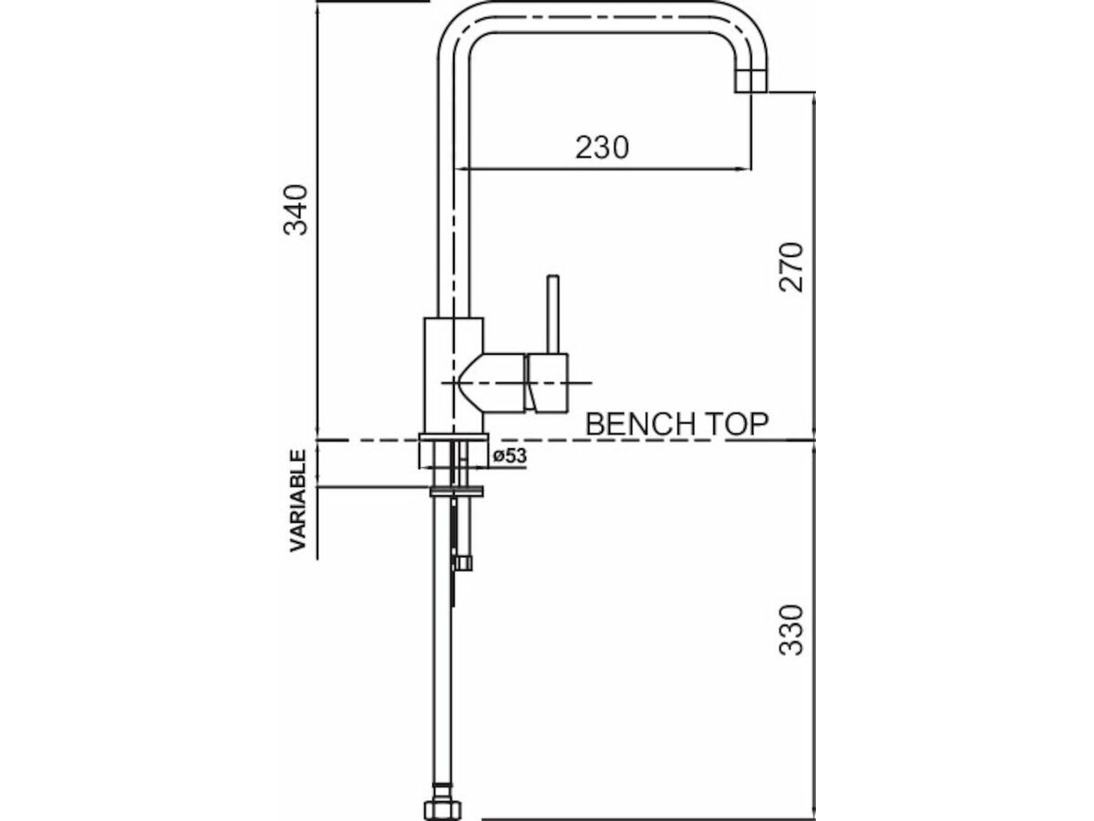 Methven Urban Gooseneck Sink Mixer Tap Pull Out Spray 4 Star