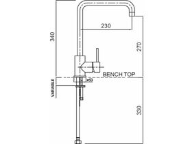 Methven Urban Gooseneck Sink Mixer Tap Pull Out Spray 4 Star
